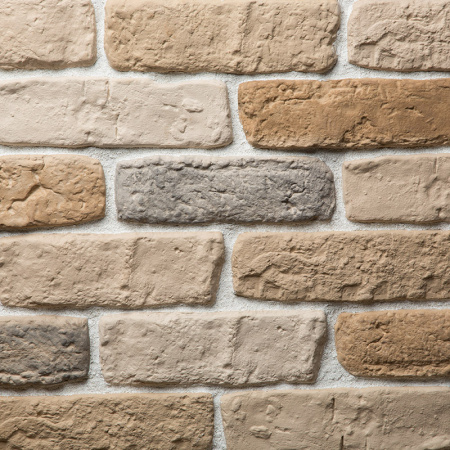 Барселона — декоративный гипсовый камень для внутренней отделки, фактура Кирпич